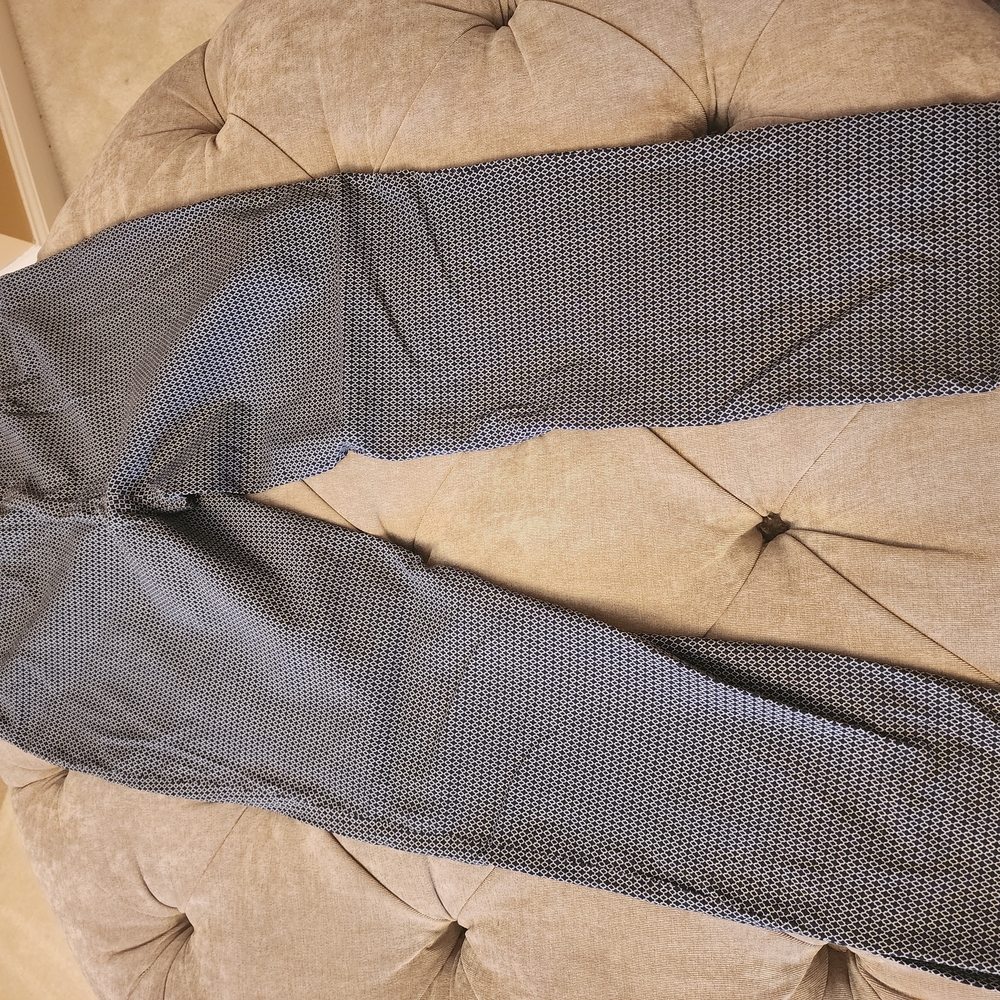 Blue/White Patterned Pants